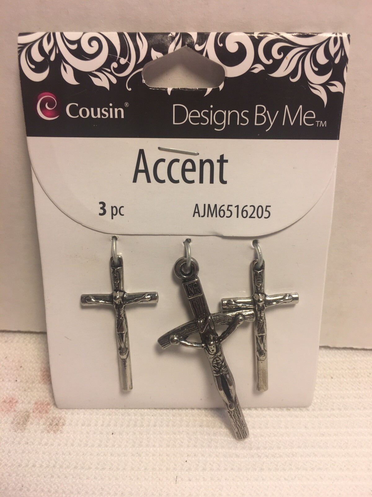 Cousin Jewelry Basics, Silver Color, 3-Piece Jesus Necklace Pendants