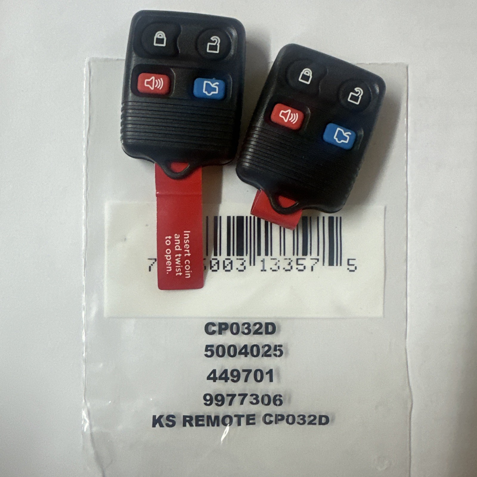 NEW Keystart Remote 2pk CP032D 5004025 449701
