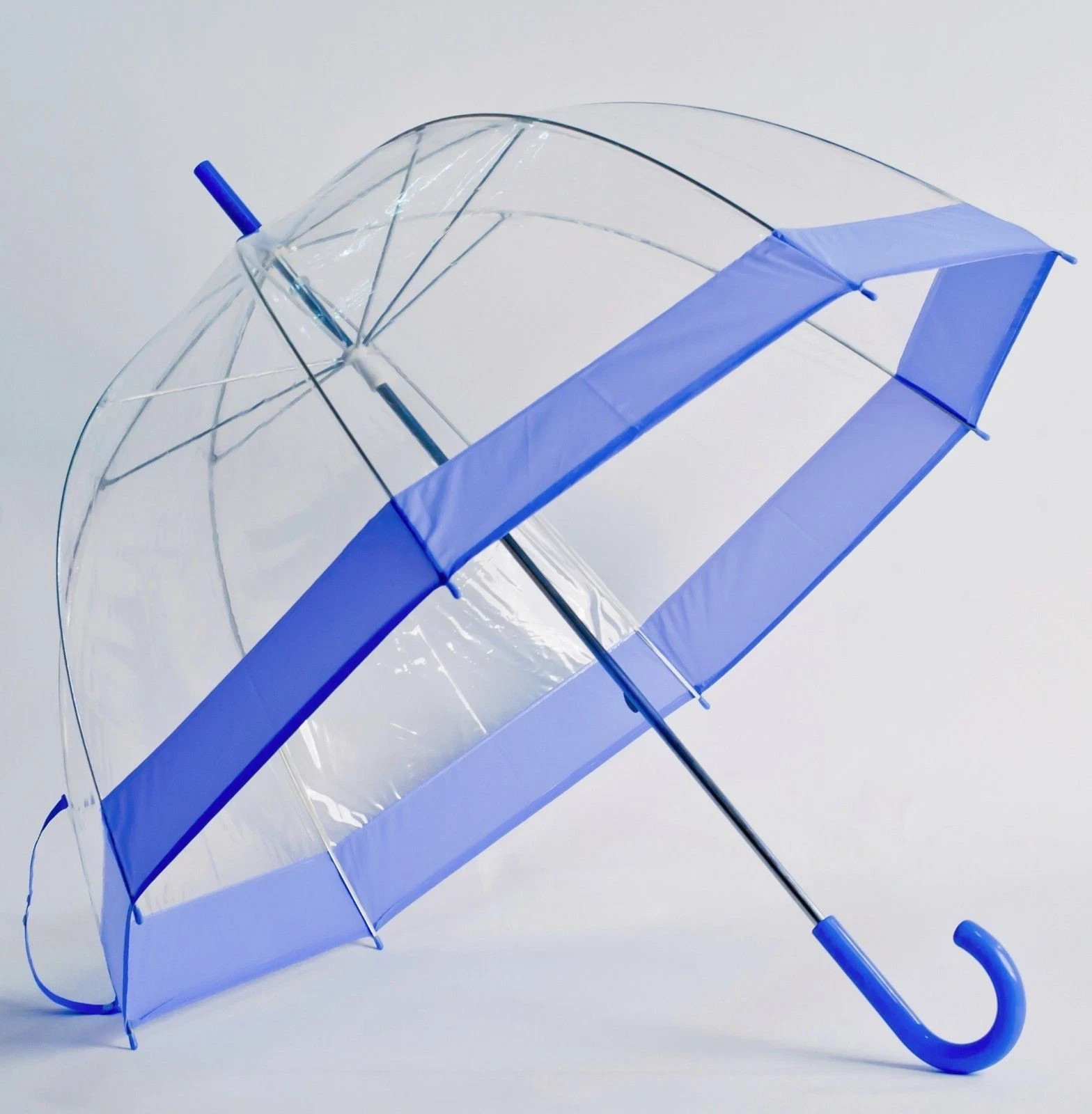 NEW Lavender Trim Bubble Dome See Through Fashion Umbrella NEW