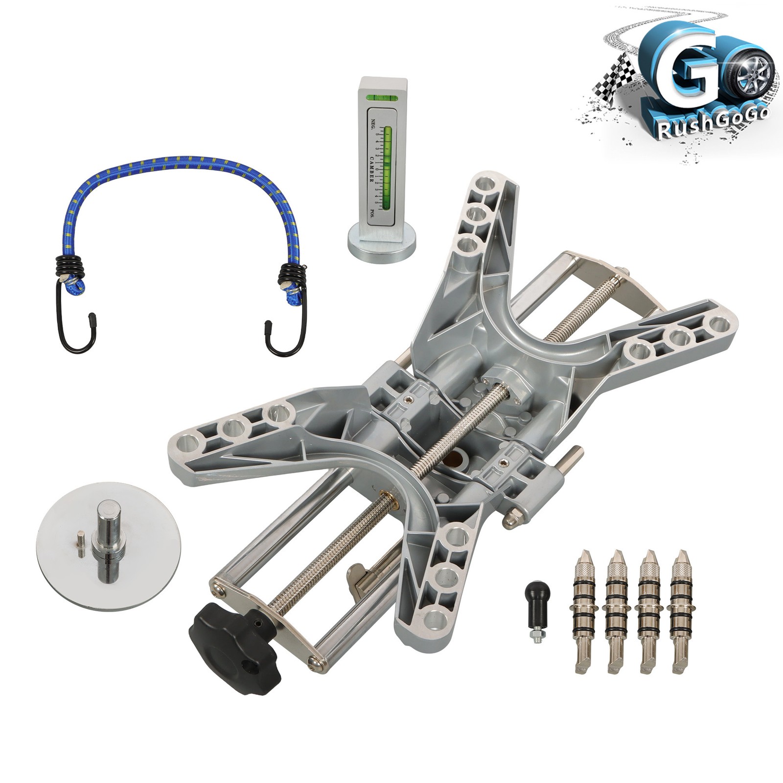 For 11-25" Rims Universal 3D DSP Wheel Alignment Tool - Clamp & Magnetic Adapter