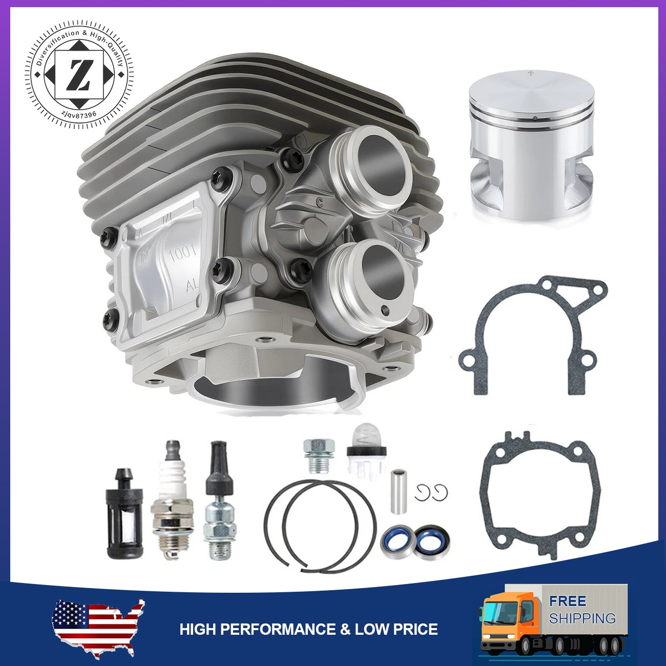 50mm Cylinder Piston 4238 020 1202 For Stihl TS410 TS420 TS 410 420 Cut-Off Saw
