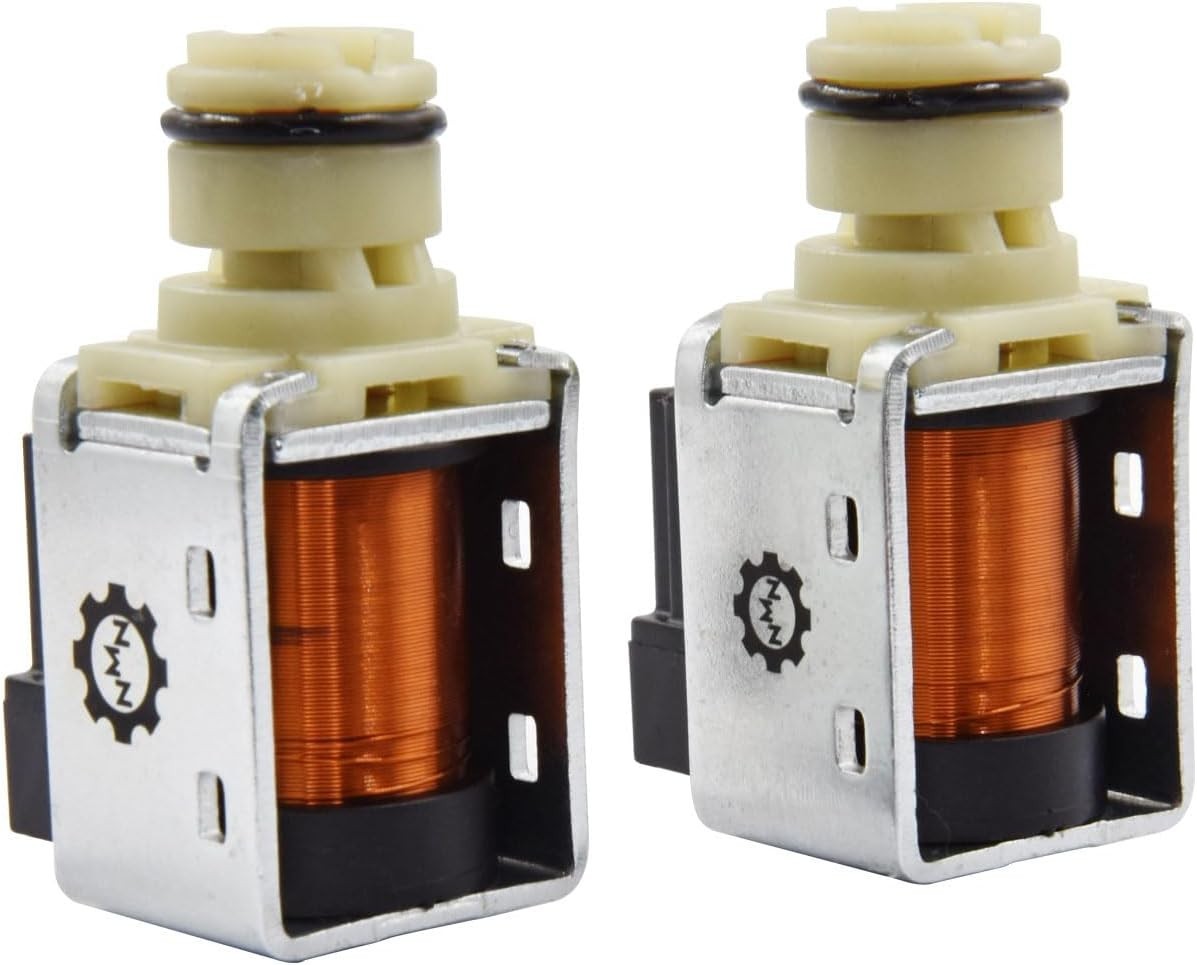 4L60E Shift Solenoid Valve A&B with Transmission Filter Gasket Kit Compatible wi
