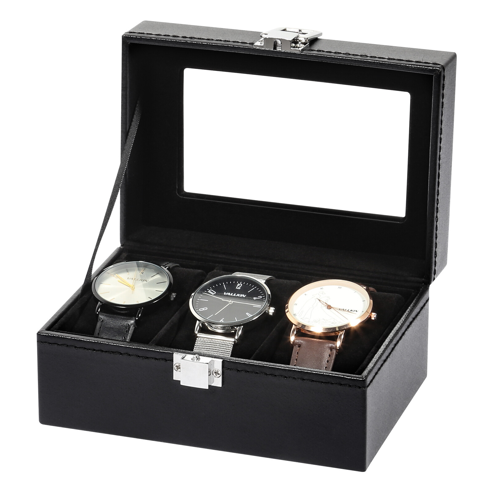 3 Slots Jewelry Watch Boxes Jewelry Watch Case Storage Box Watch organizer Gift