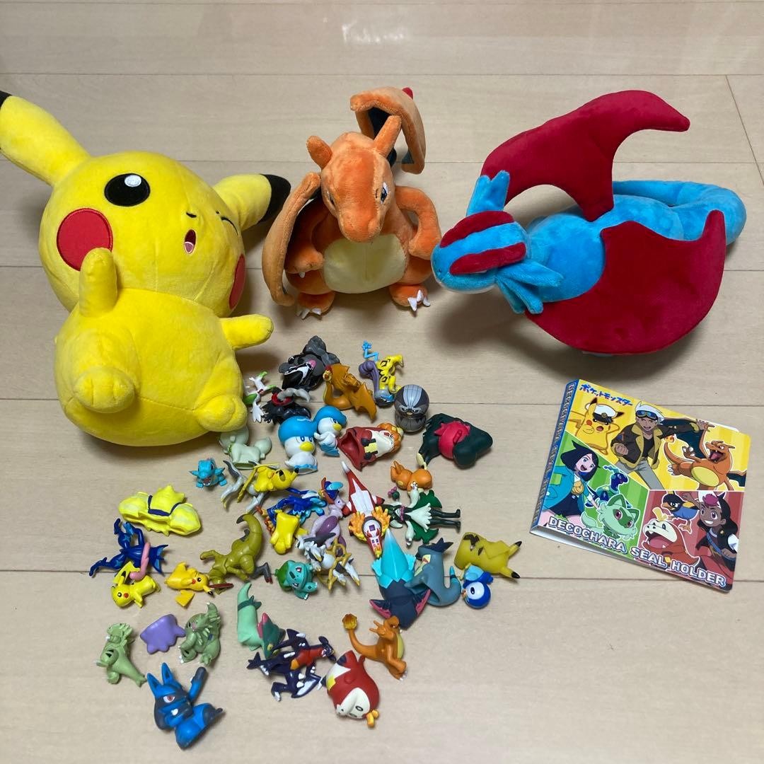 Pokemon Plush Figure Sticker Mixed Lot Pikachu Charizard