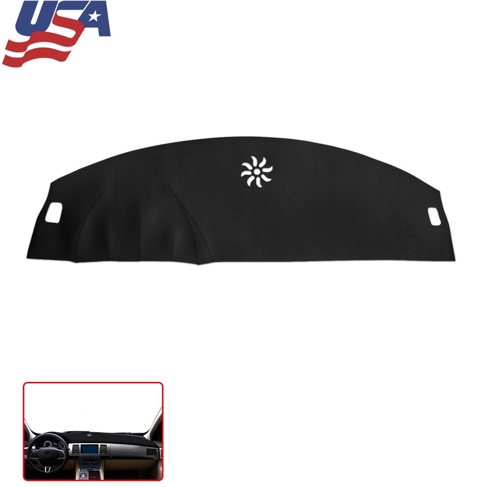 Car Dashboard Dash Cover Mat Sunshade Non-slip Black For Jaguar XF 2008-2015 1PC