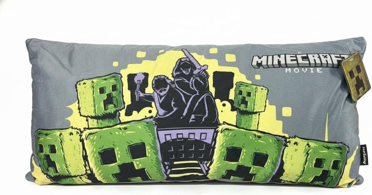 New Minecraft Character Ultra Soft Plush Kids Decorative Body Pillow 36x18 inch