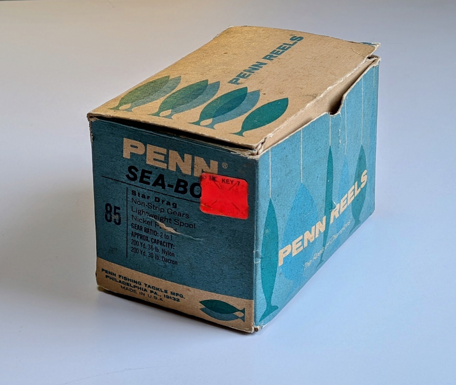 Penn Reels Sea Boy 85 Fishing Reel Vintage USA Mackerel Cod Boxed Nickel Plated