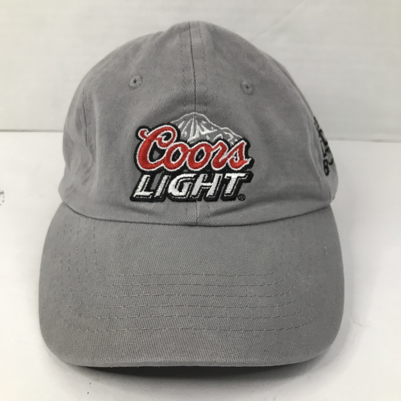 Coors Light Hat 33rd Little Dixie Bass Classic Adjustable Fishing Gray Cap