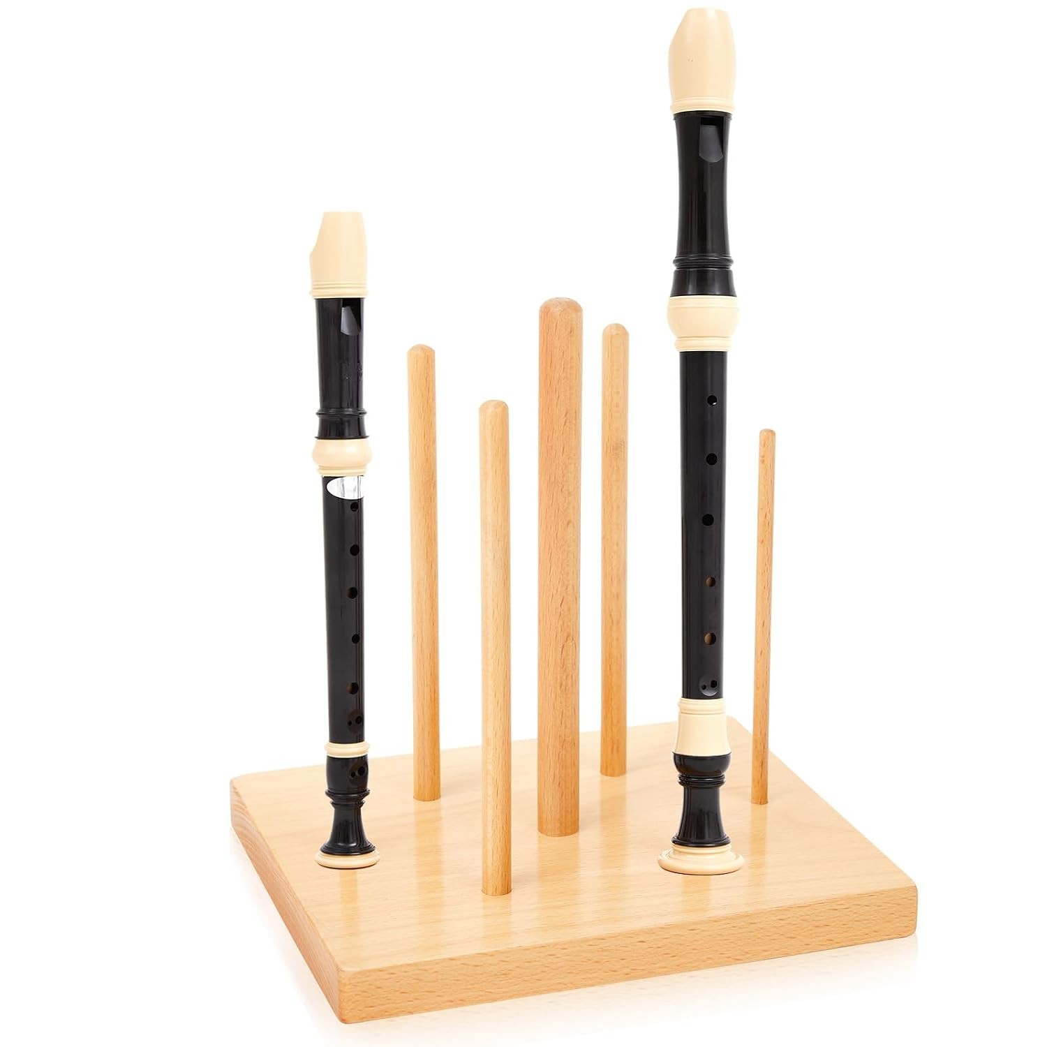 Wooden Recorder Stand 7pc Multi-size Music Stand Set for Sale