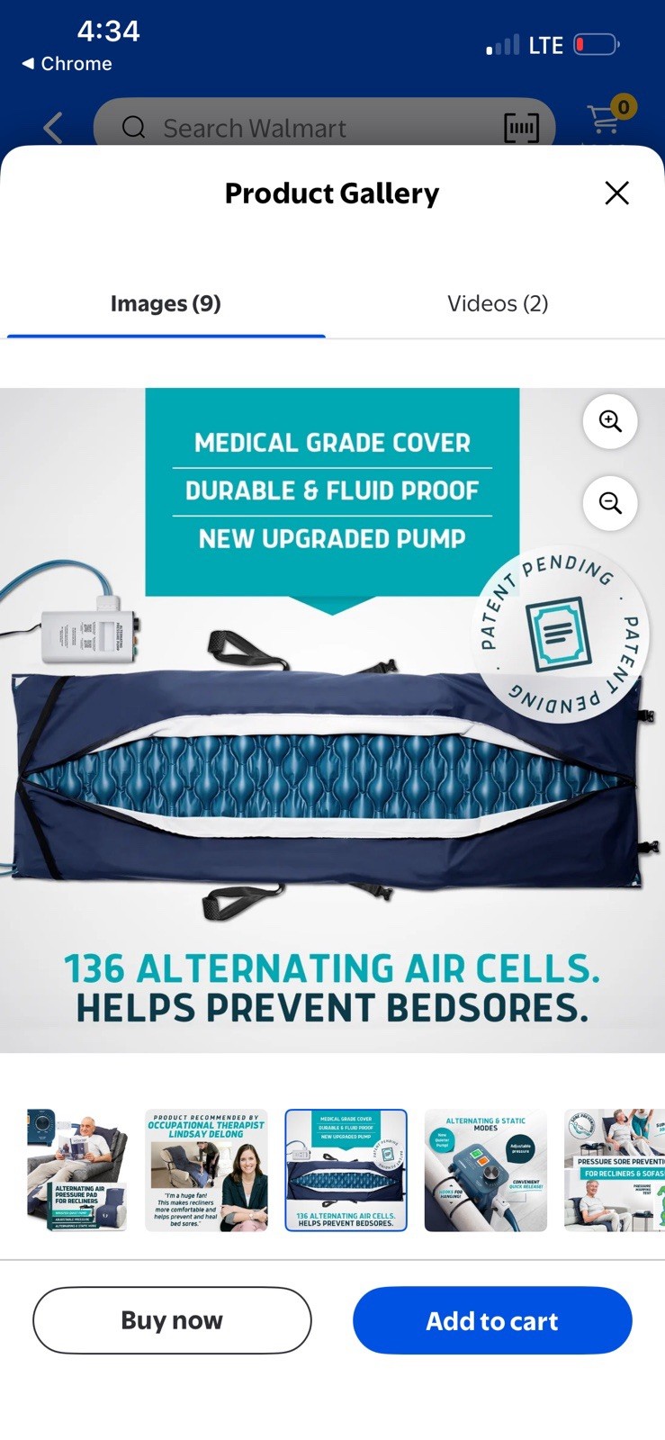 LUNDERG Alternating Air Pressure Pad For Recliners
