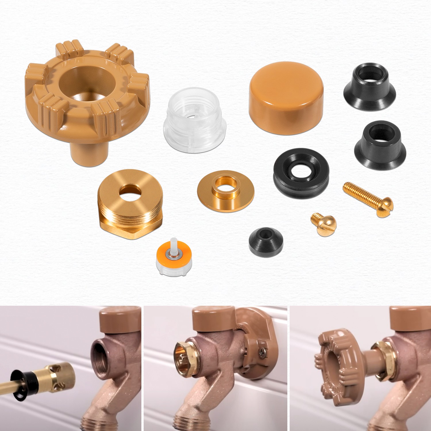 RK-17MH Wall Hydrant Metal Handle Repair Kit Fit for Woodford Model 17 Faucets