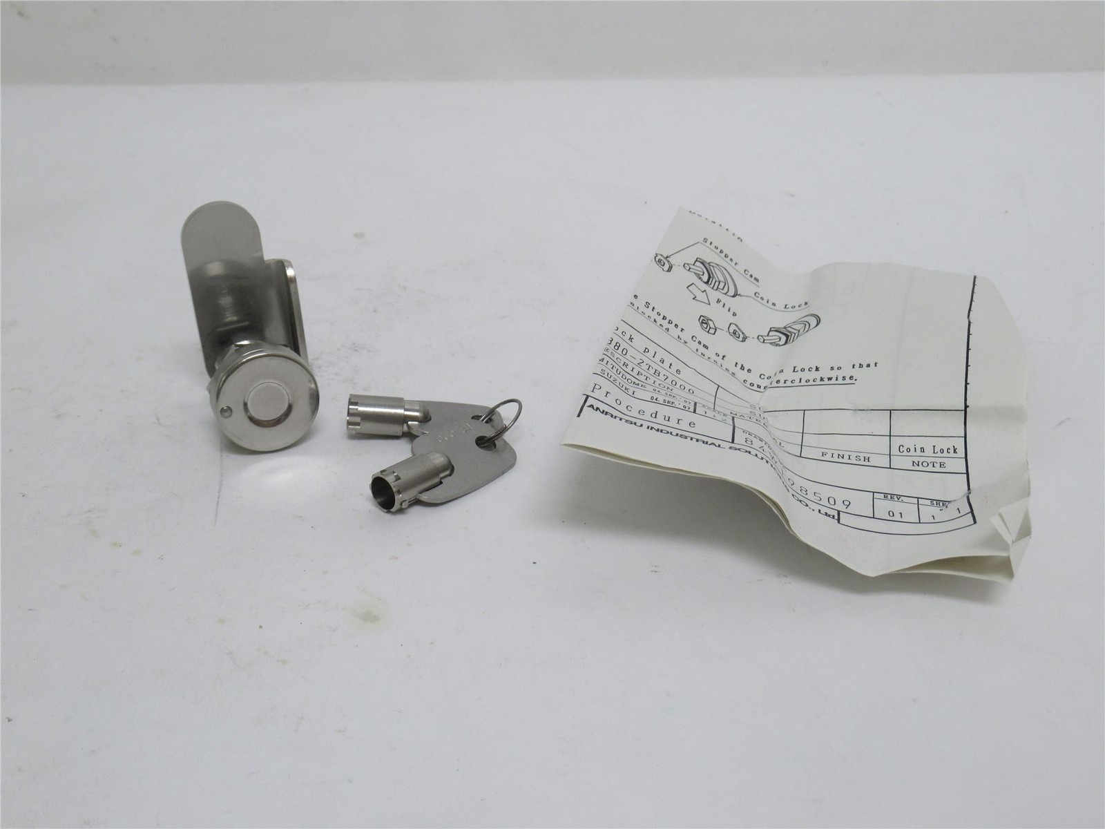 233220 New-No Box; Takigen C-88-8 Mini-Coin Lock Assembly 8-84Y184716B