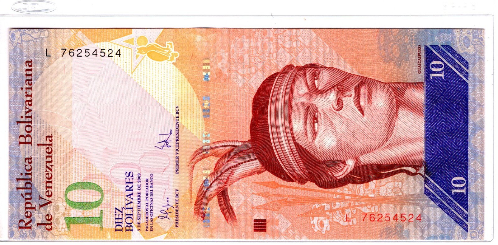 Venezuela 10 Bolivares 2009 P 90 b UNC L76254524