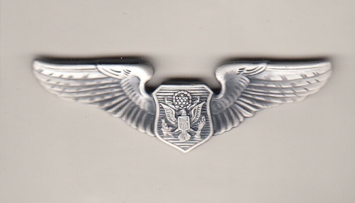USAF Air Force Basic Officer AIRCREW wing 2" medium sized badge c/b