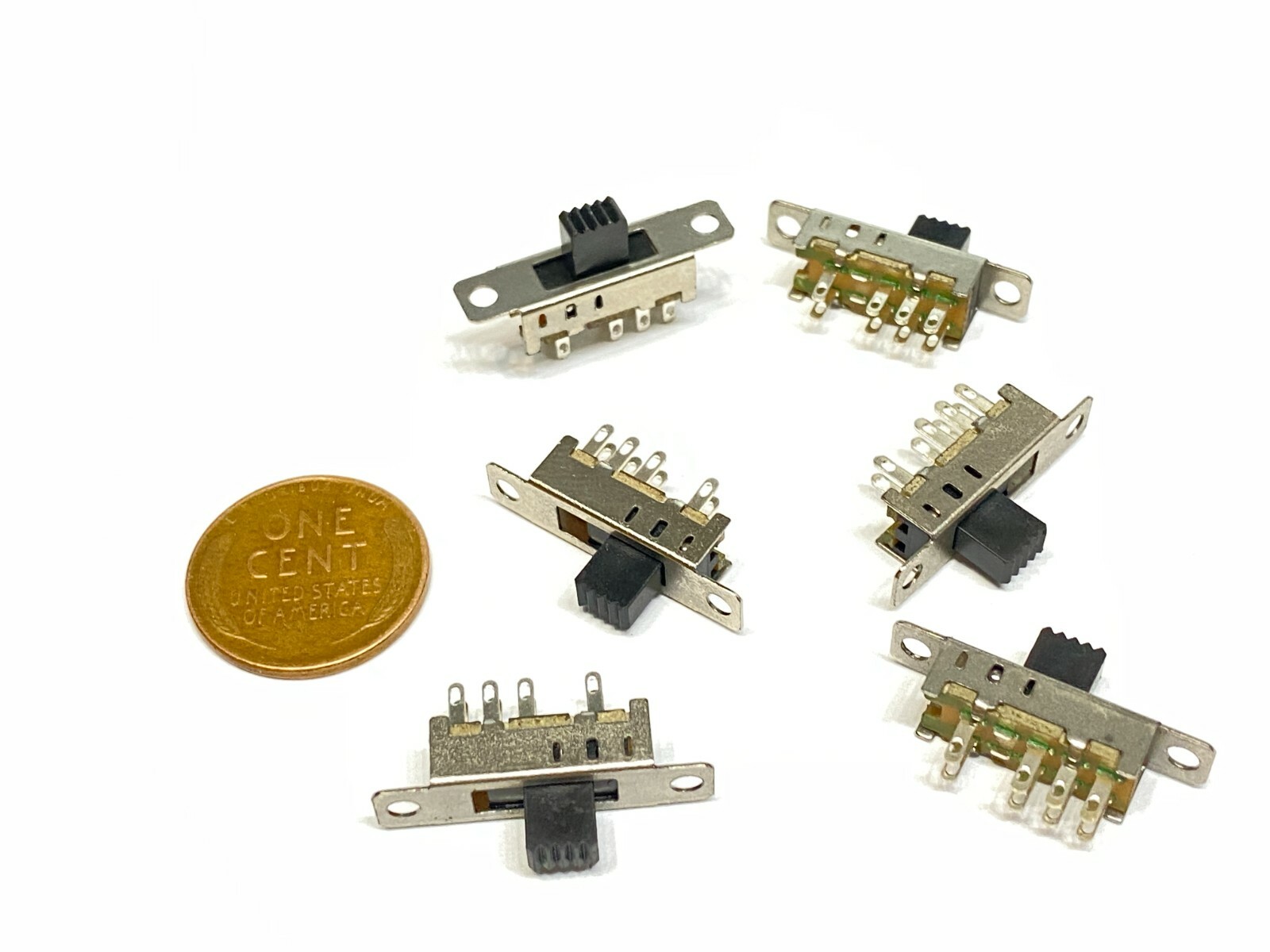 6 pieces 2p3t 5mm Slide Switch  ss-23e04  8Pin On Off PCB on-on-on  E25