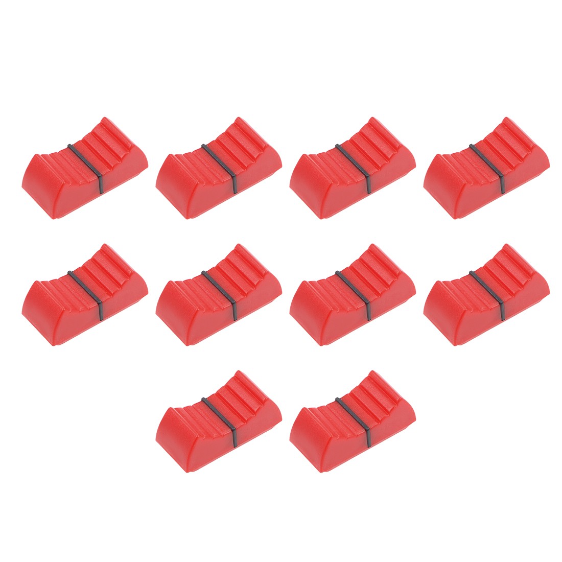 Straight Slide Potentiometer Flat push Knob Insert Shaft 4x1mm Red 10pcs