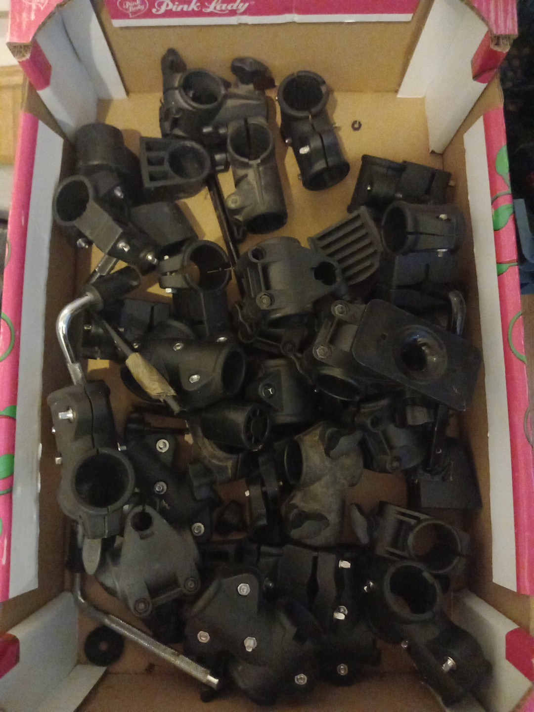 Large Amount of Maybe Roland Drum Machine Plastic Clamps 1.5" Bundle Lot