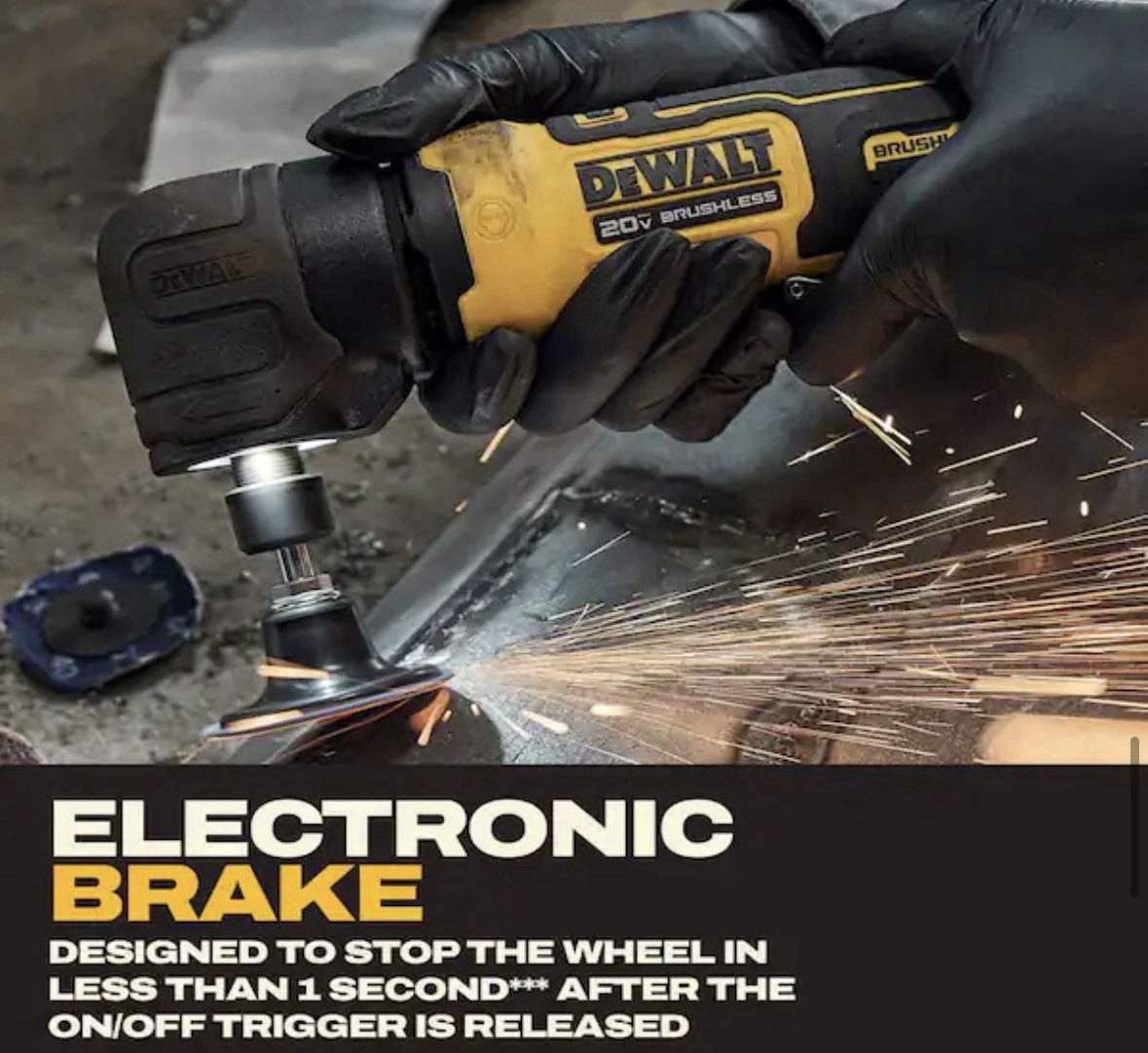 🔥DEWALT DCG422B ATOMIC 20V MAX 1/4 Right Angle Die Grinder + Powerstack + Light