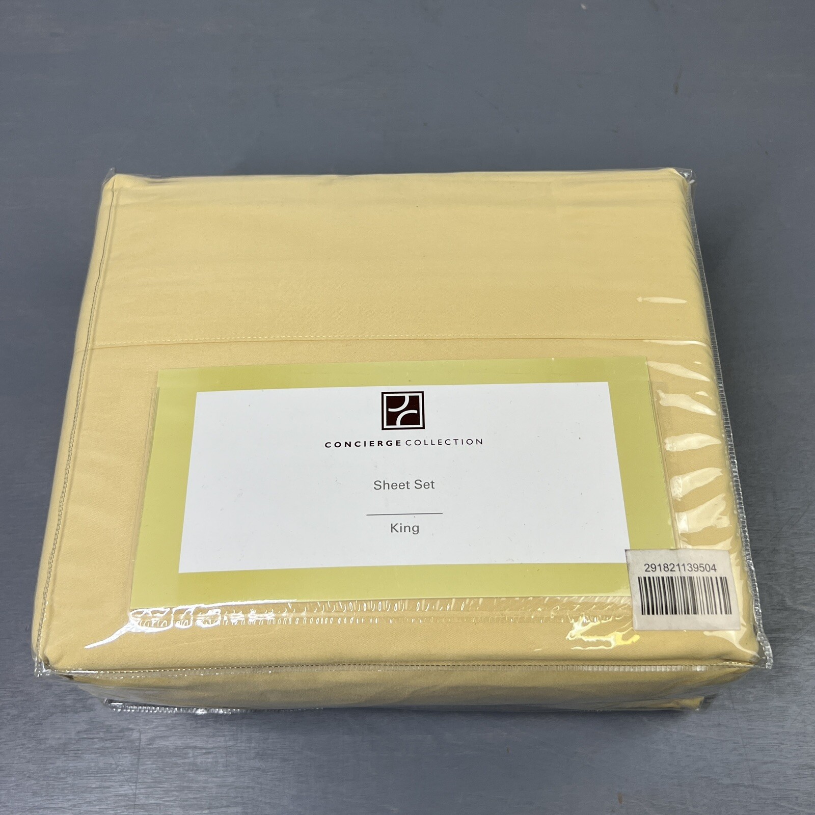 Concierge Collection 100% Polyester Sheet Set King Gold