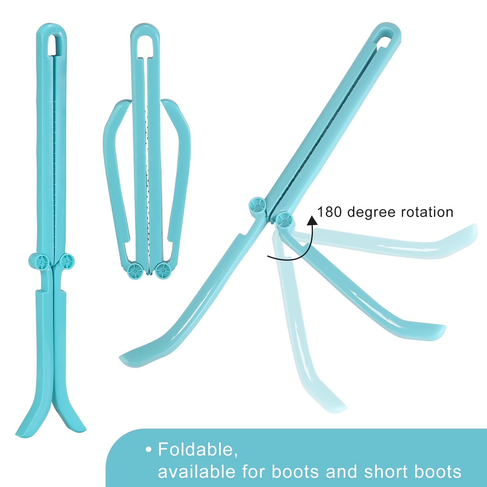 Folding Boot Shapers Adjustable Boot Stands Boots Holders for Tall and Knee H...