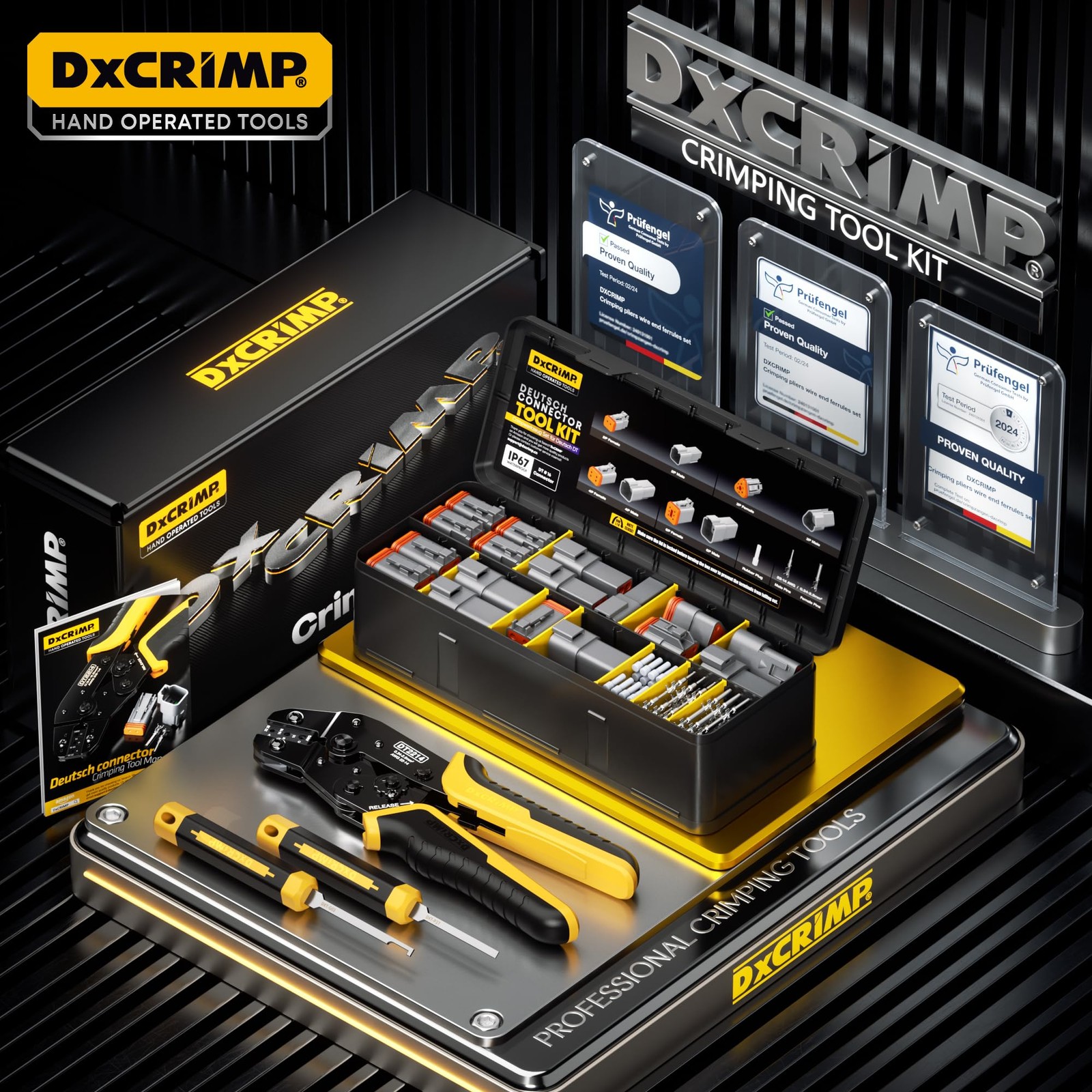 Deutsch Connectors Crimping Tool Kit, Deutsch Connector Kit 2/3/4/6 Pin DT Co