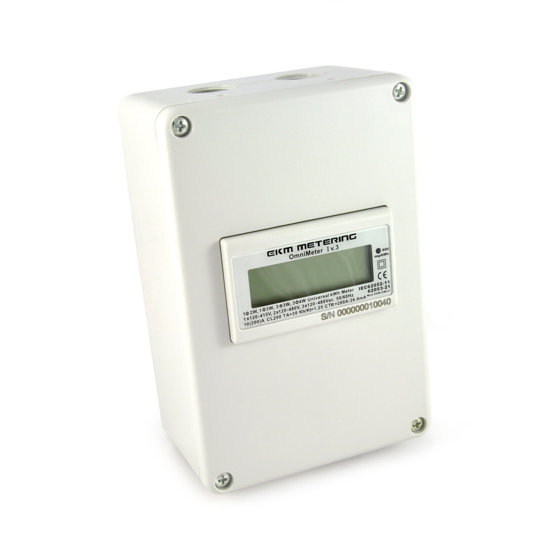 Indoor kWh Meter Enclosure Kit Plastic DIN-Rail Volt Current Energy Power #20