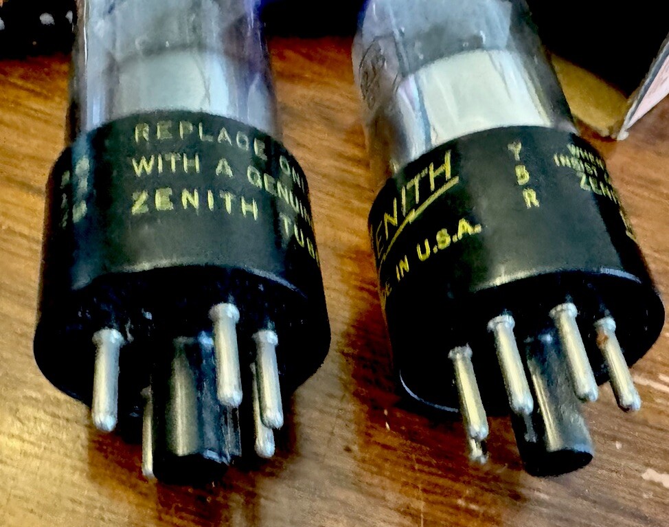Matched Pair NOS Zenith Sylvania 12J5GT VT-135