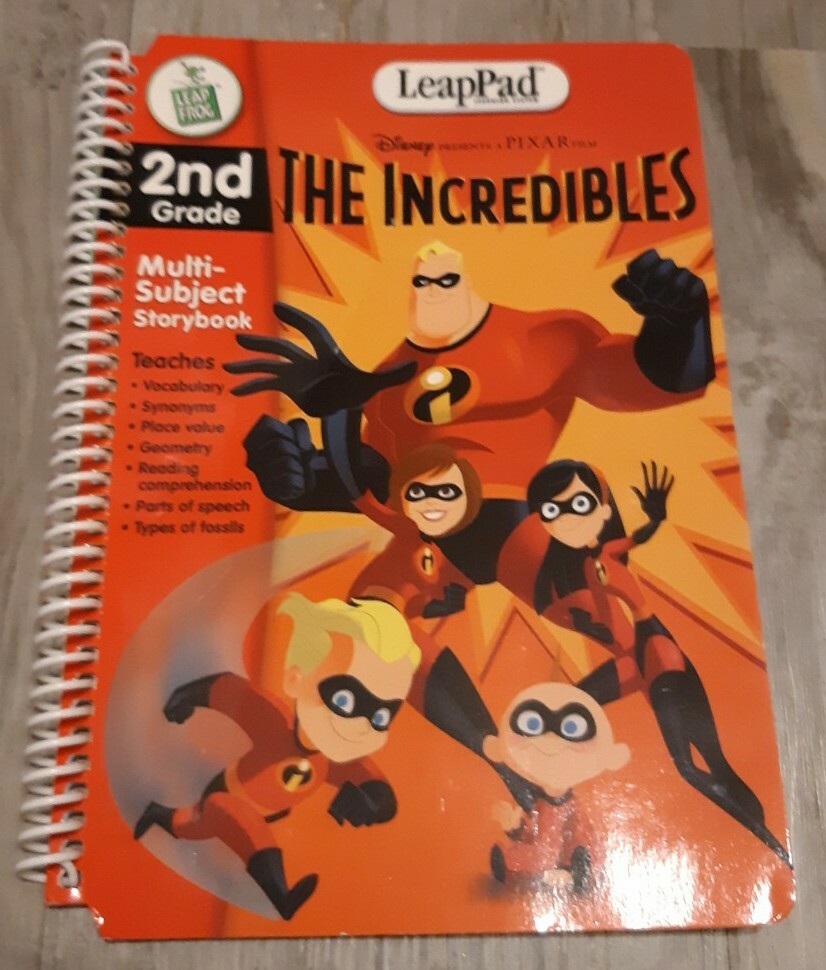 Leap Frog Leap Pad BOOK ONLY 2nd Grade Storybook: The Incredibles Disney Pixar