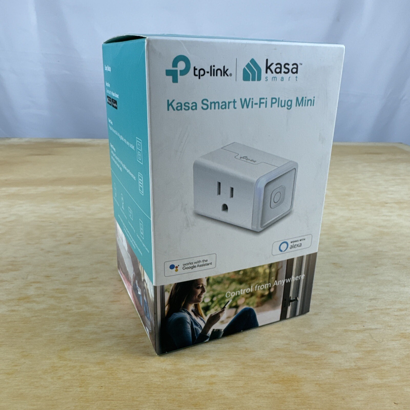Kasa Smart Wi-Fi Plug Mini HS105 Works with Google Alexa