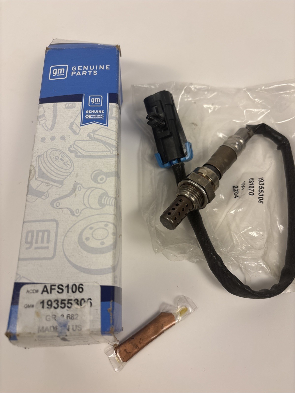 ACDelco AFS106 Oxygen Sensor - GM Original Equipment 19355306/19178116