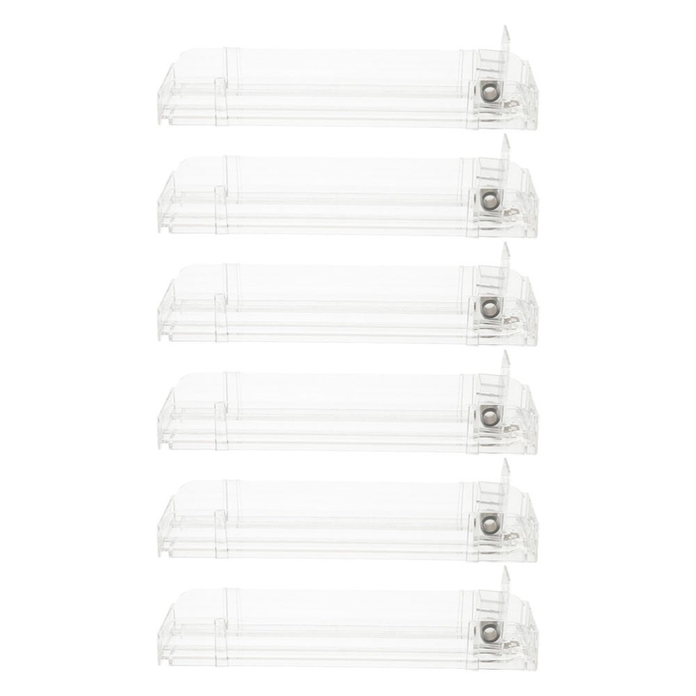 6 Pcs Shelf Drawer Dividers Automatic Cigarette Pusher Retail Organizer