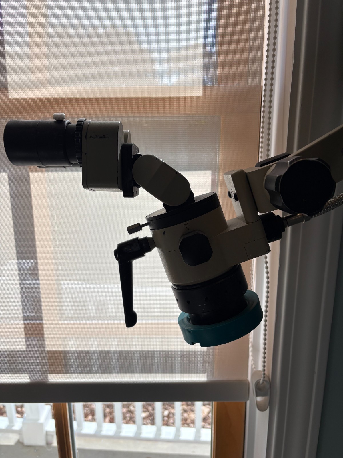Global Dental Microscope, Model 704FS with sliding wall mount