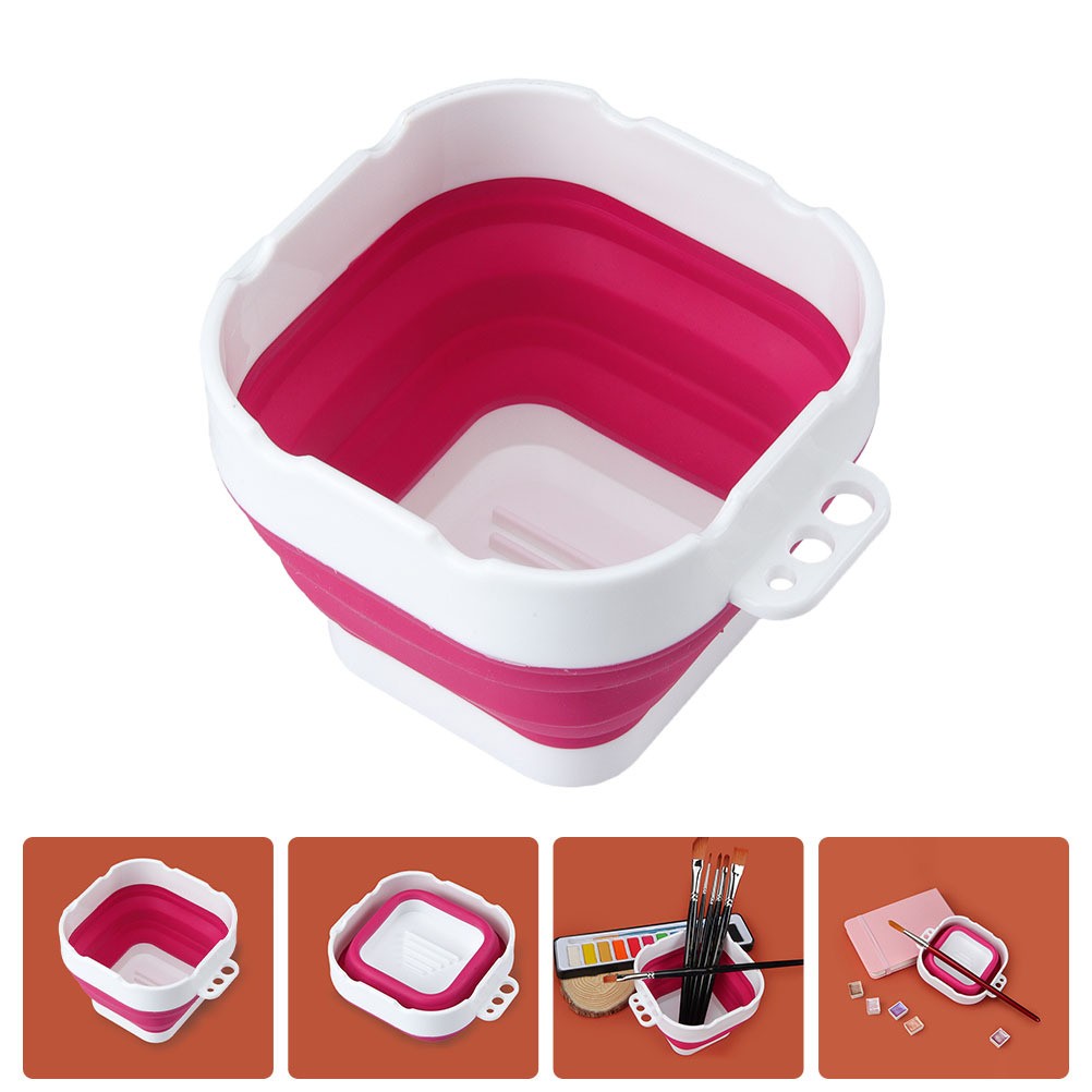 Oil Painting Tub Watercolor Cup Brush Washing Containers Art Cleaning Bucket