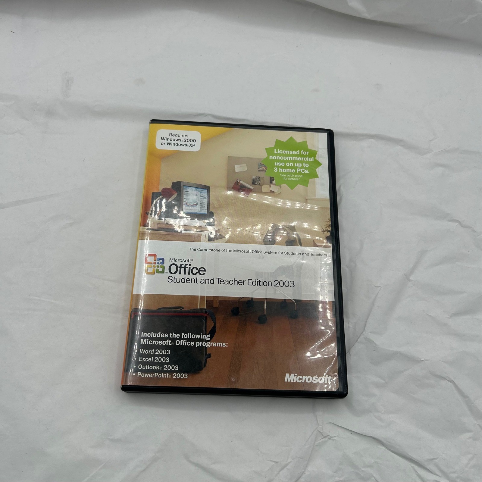 Microsoft Office Student and Teacher Edition 2003 PC Software Word Excel Outlook