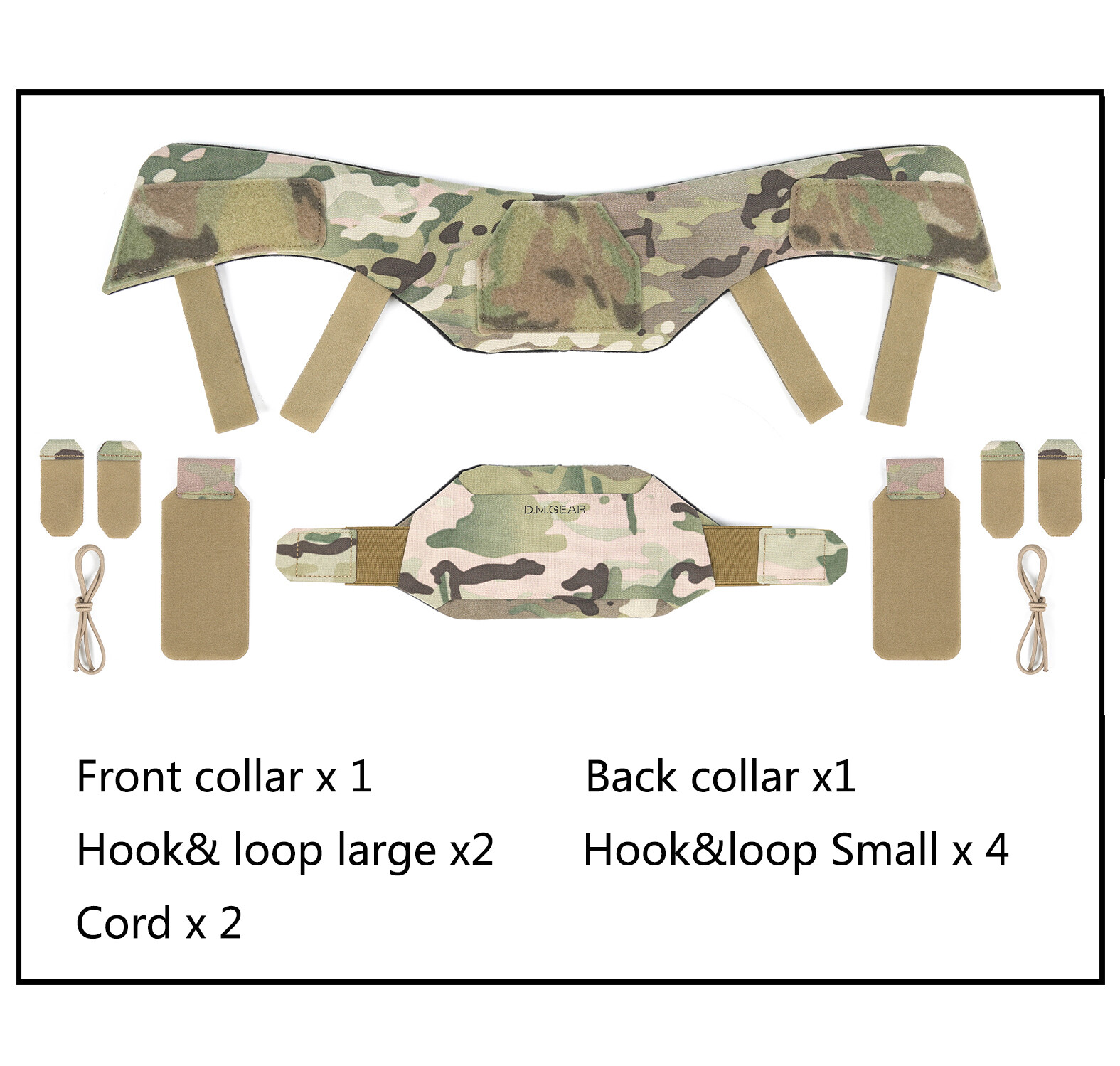 DMGEAR tactical vest universal collar 2.0 neck armor for JPC FCSK 6094 CPC Vest