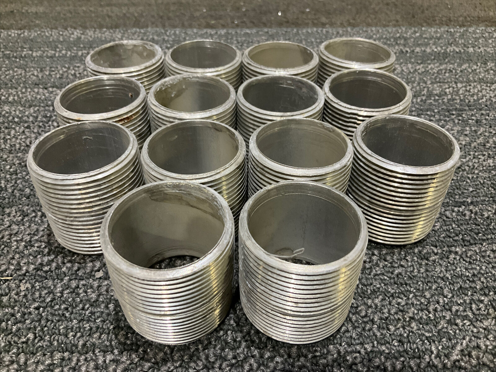 ALFLEX 114 X CL NIP AL ALUMINUM NIPPLE 678 LOT OF 14