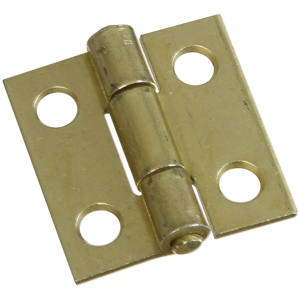 National Hardware N145-946 V518 Non-Removable Pin Hinges in 1 Inch, Brass