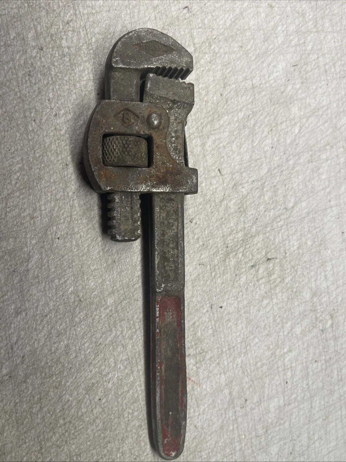 Vintage Stillson 8" Pipe Wrench Steel Forged Made in USA