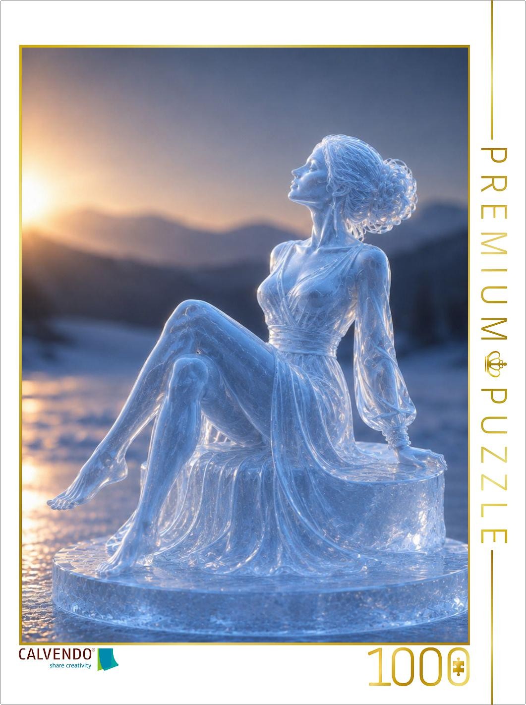 CALVENDO Puzzle Eiskönigin der Stille | 1000 Teile Lege-Größe 64x48cm Foto-Puzzl