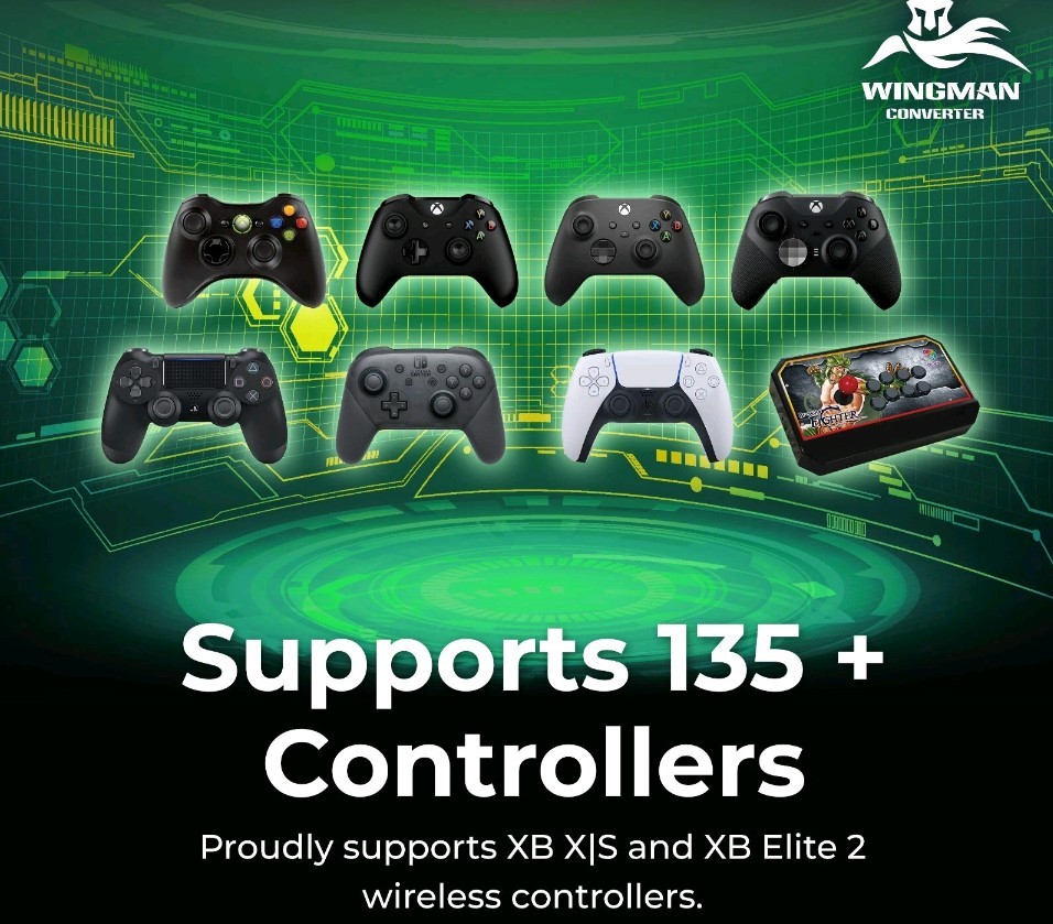 Brook Wingman XB 3 Converter Wireless Controller Adapter - Xbox Consoles PC New