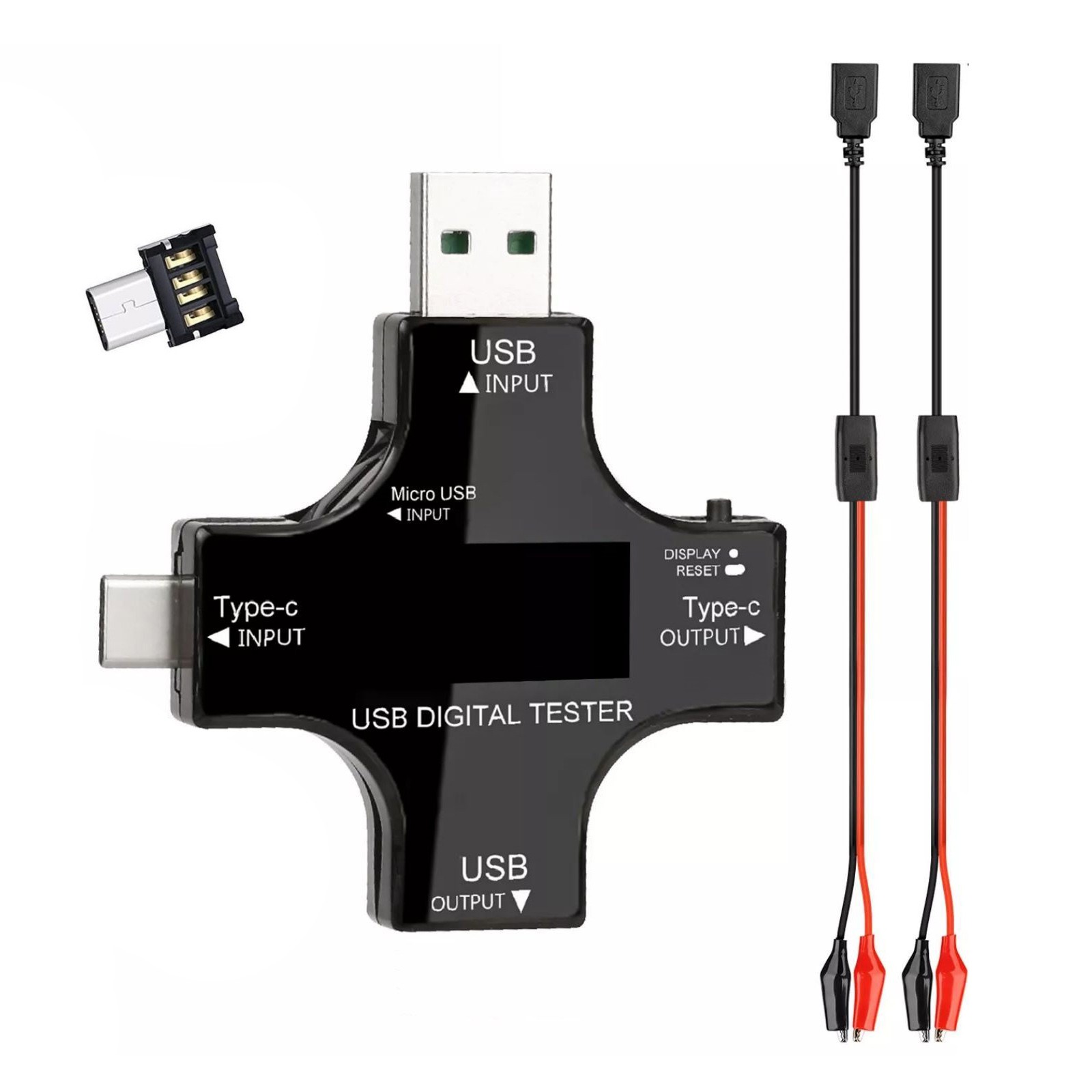2.36*2.36 inch USB Power Meter Tester Digital Multimeter Voltage Current
