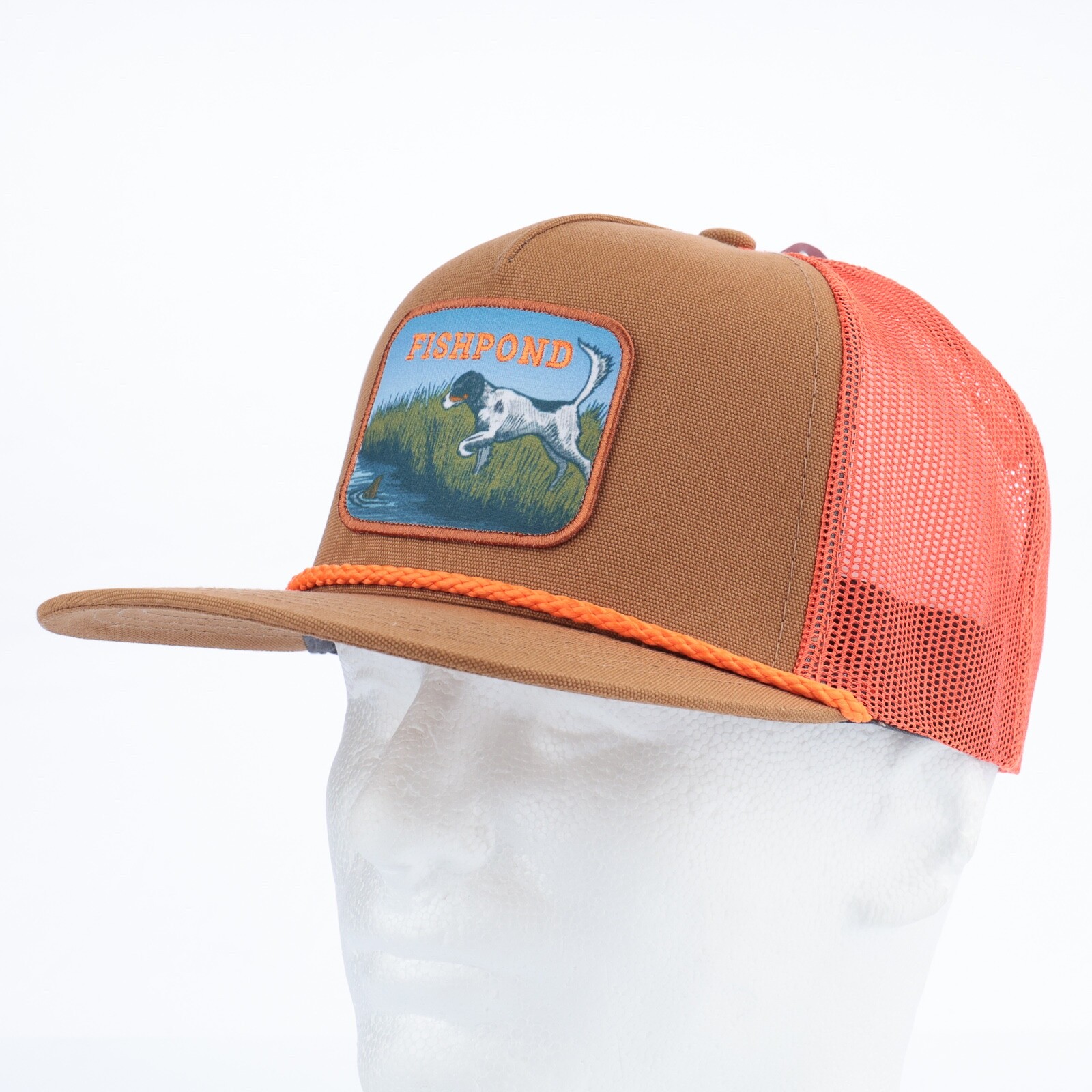 Fishpond On Point Trucker Hat  - Sandbar/Orange - FREE SHIPPING