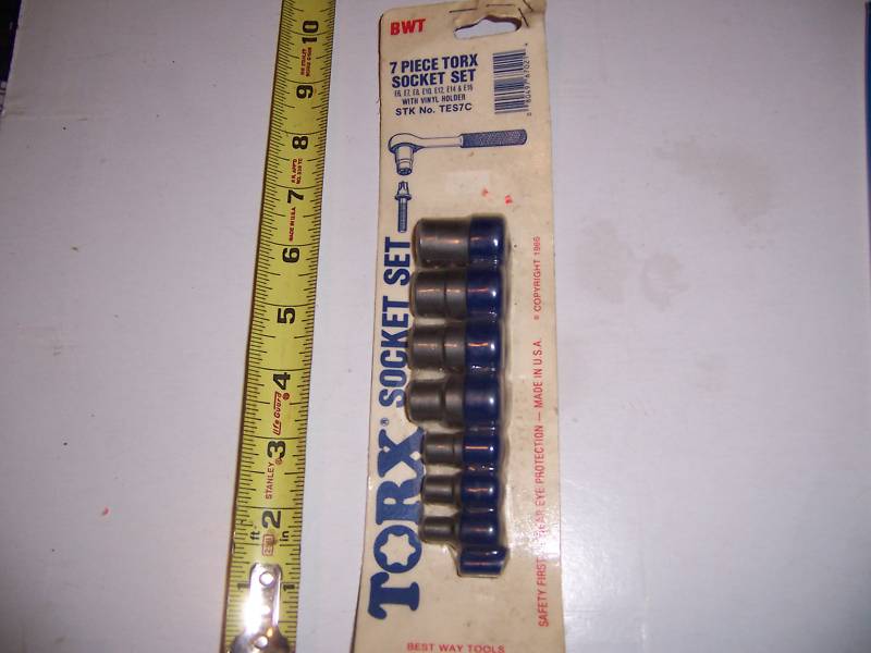 7 PC  BWT INTERNAL  E SERIES TORX SOUKET SET NEW  USA