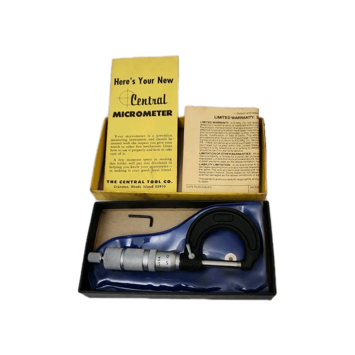 Central Tools Micrometer, 0-25mm…6026
