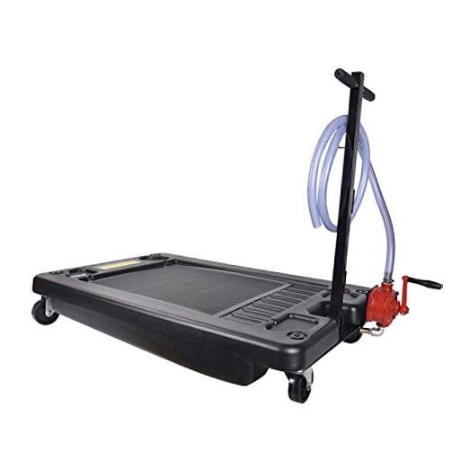 A047 Caddy, Low Profile Portable Waste Oil Change Pan 17 Gallon Oil Drain Pan