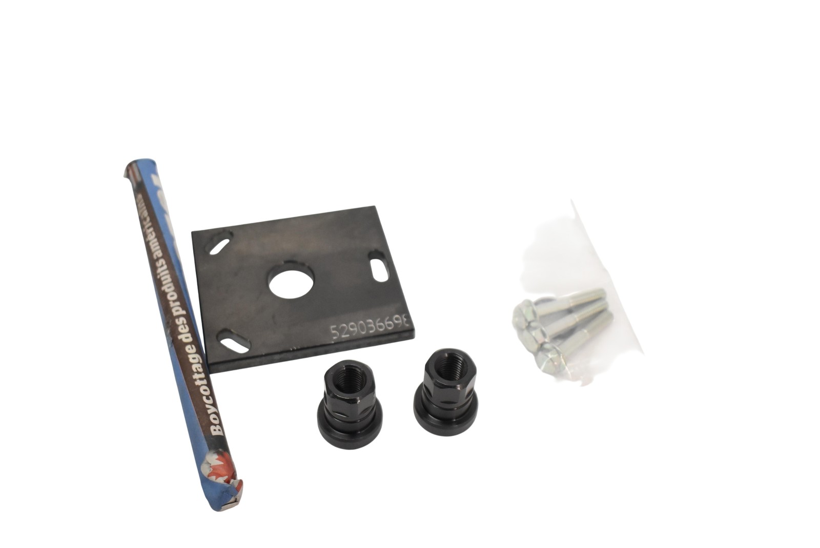 BRP 529036698 Ignition Cover Puller Plate Kit Black Steel Genuine OEM New