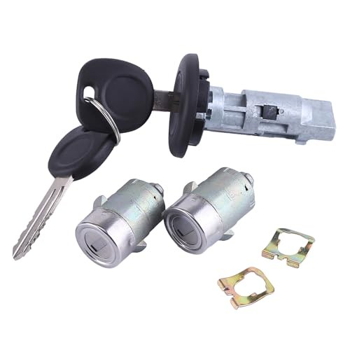 Ignition Key Switch Cylinder & Door Lock Set Compatible for 2003-2006