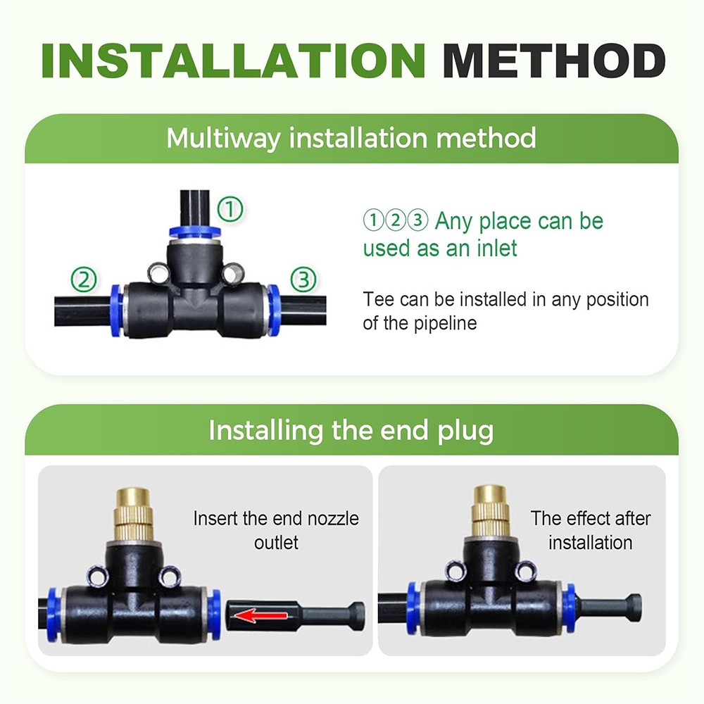 30M/100FT Automatic Drip Irrigation System Kit Garden Watering System Plants