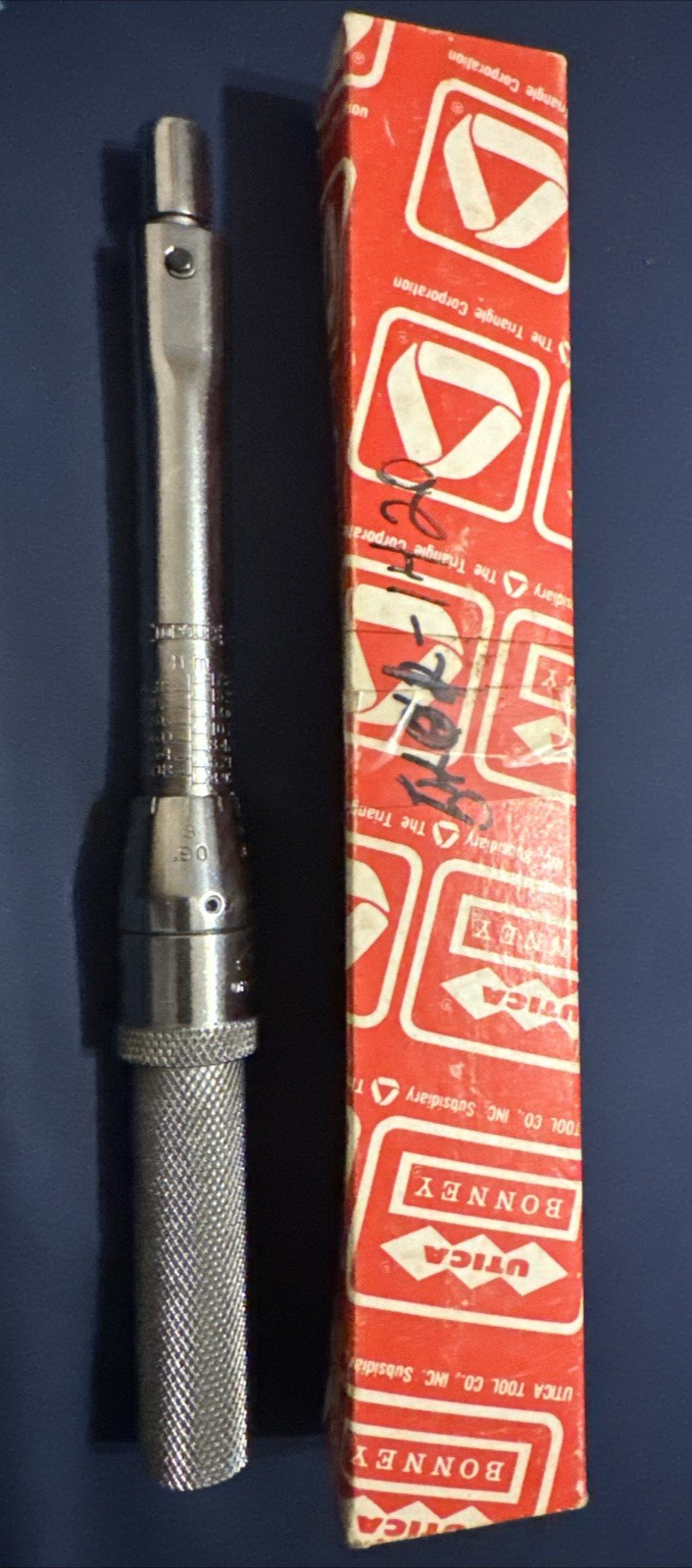 Utica CH-150 ”A” Size Click Type Adjustable Torque Wrench, in original box