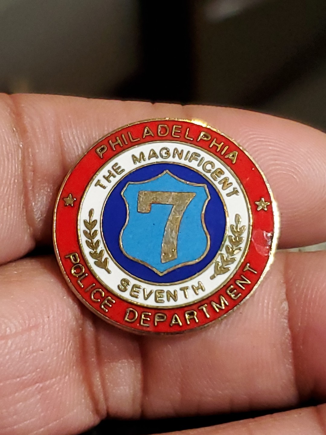 Philadelphia Police Department 7th District Pin